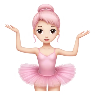 Ballerina in pink tutu sticker
