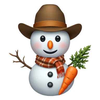 western snowman  sticker