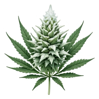 white color marijuana sticker