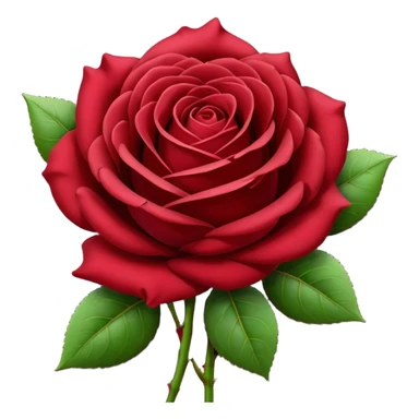 burgundy red rose sticker