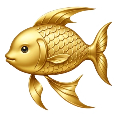 Gold Pisces sign sticker
