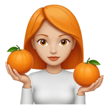 👱‍♀️🍊🍊 sticker