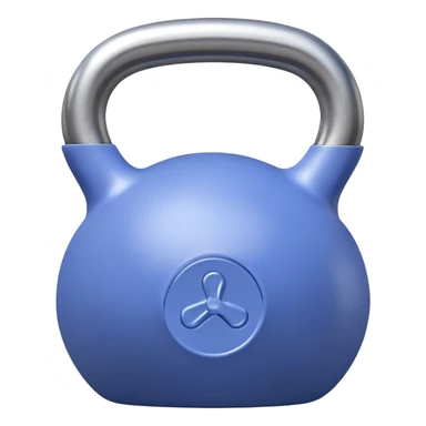 periwinkle kettlebell, sleek minimal sticker
