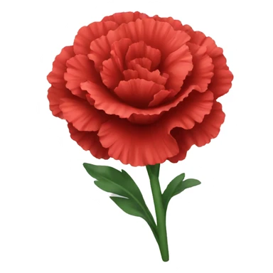 Red carnation sticker