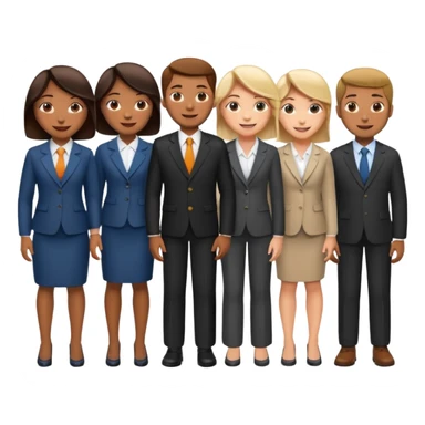 group of people in business attire sticker