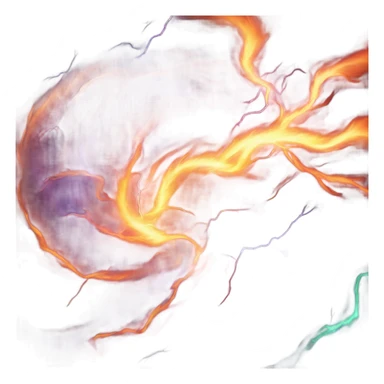 a hurricane mixed with a lightning storm mixed with a firestorm mixed with a geomagnetic storm sticker