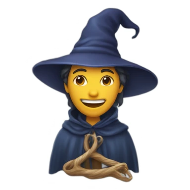 Une sorcière qui lave ses dents sticker