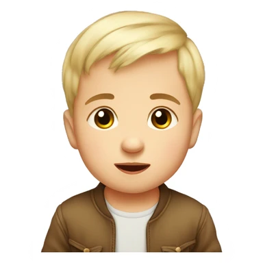 Cute small baby boy  Russian  sticker