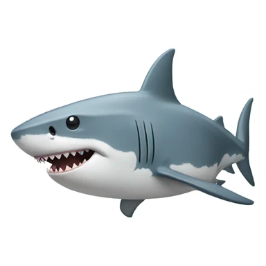 shark wearing a hoodie sticker