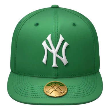 new york Yankee green cap sticker