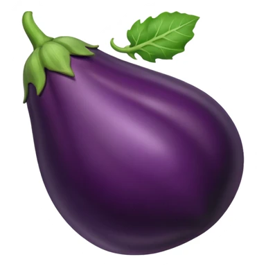 A coak looking eggplant sticker