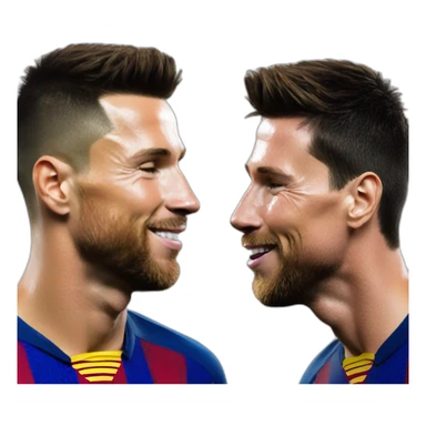 ronaldo kissing messi sticker