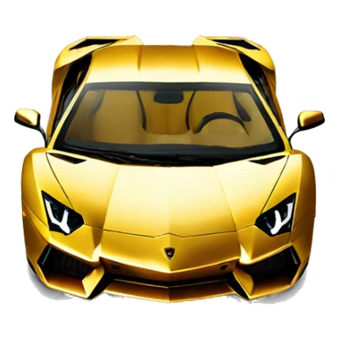 All gold Lamborghini Aventador sticker