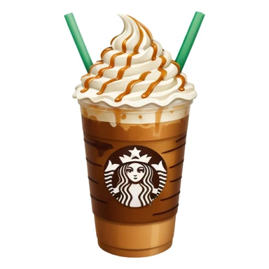 Aesthetically pleasing Starbucks Dubai iced coffee  sticker