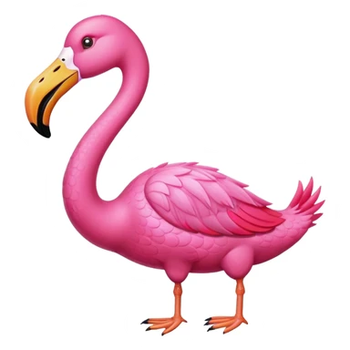 Gator wearing a flamingo sticker
