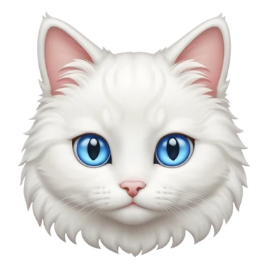 Un chat blanc sticker