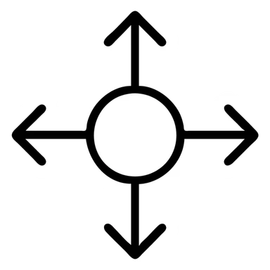 modern iconographic style symbol representing centralization, simple, easily recognizable, version 3 sticker