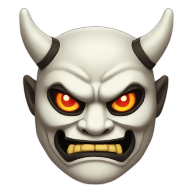 oni mask sticker