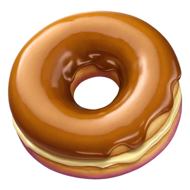 Karamelli çilekli donut sticker