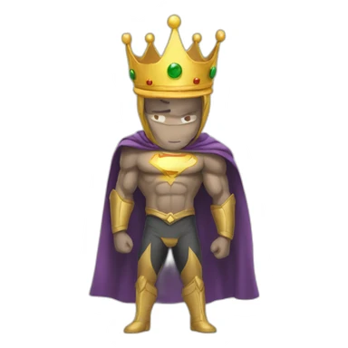 Not a super hero crown win sticker
