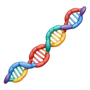 Single RNA strand (mRNA) modeled like a museum display: one strand only, gently twisting half-helix; glossy polymer appearance; ribose–phosphate backbone as a continuous ribbon; bases A U C G as colored plaques facing inward;  sticker