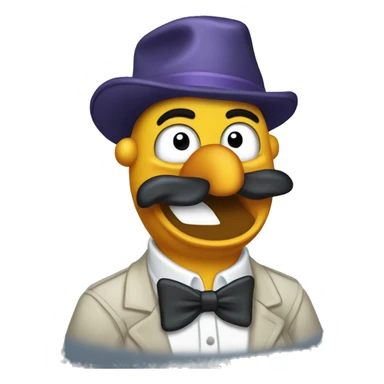 goofy club penguin themed wave sticker