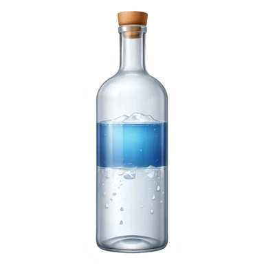 vodka bottle without ice sticker
