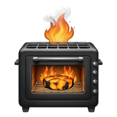burnt oven sticker