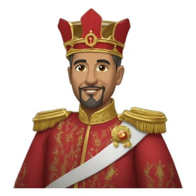 king of Morocco mohamed 6 sticker