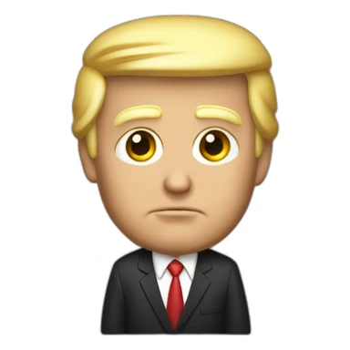 Trump on the justice us court sticker