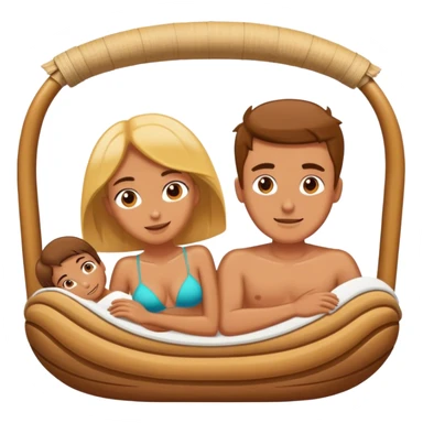 the couple is lying on shizlong sticker