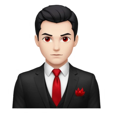 Lucifer half body sticker