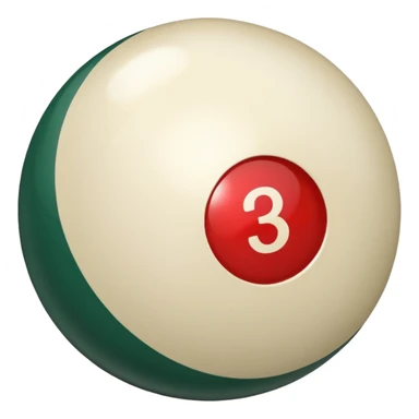 numbered billiard ball  sticker