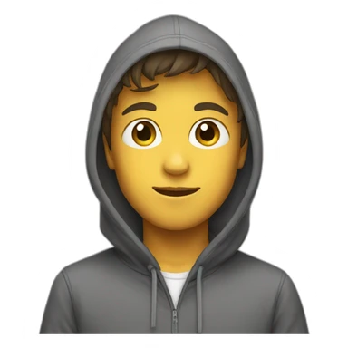 boy with hoodie sticker