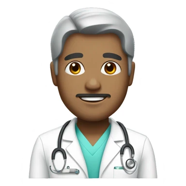 nurse man with black hair sticker