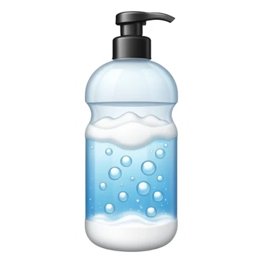Bottle of  bath foam   sticker