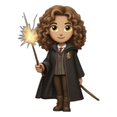 Hermione Granger with wand sticker