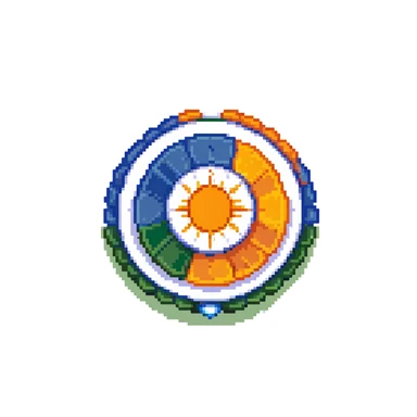 Indian flag with saffron, white, and green horizontal stripes and blue Ashoka Chakra wheel in center sticker