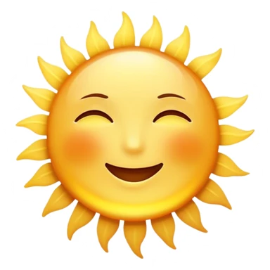 Cinematic Realistic Sunshine Emoji, Warm and golden, with soft rays of light streaming down from a bright, glowing sun. The golden hue bathes the world in warmth, uplifting the spirit and bringing a sense of joy and radiance. Soft glowing outline, capturing the essence of happiness, warmth, and light in a beautiful sunny day! sticker