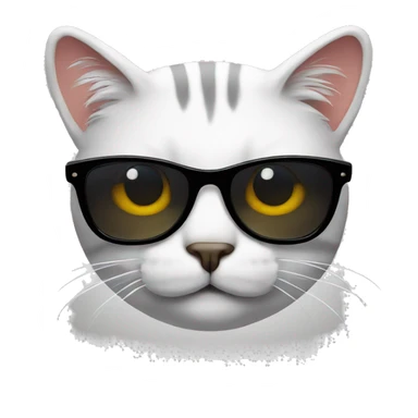 Cat with sunglasses sticker