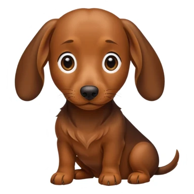 Dachshund getting groomed sticker