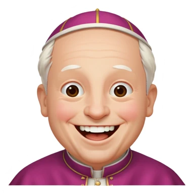 Pope Leo  laughing sticker