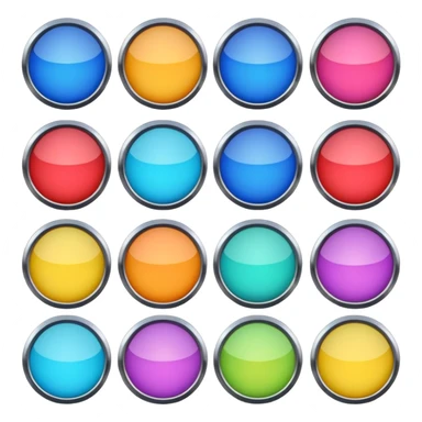 Yuvarlak Renkli Kalkanlar sticker