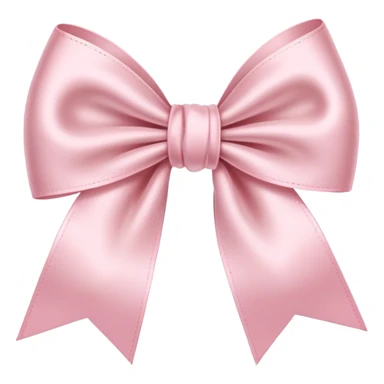 light pink ribbon bow sticker