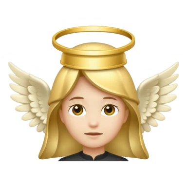 angel emoji halo as a standalone hat sticker