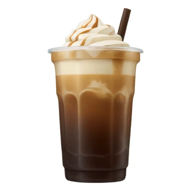 Starbuck ice coffee with ice cubes sticker