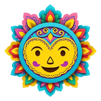 Papel picado sticker