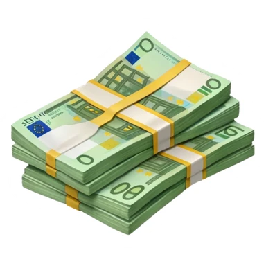 Capacités financières liasse d'euros sticker