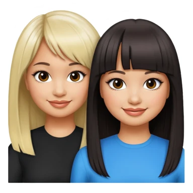 Raven-Symoné and Debby Ryan (straight bangs) sticker