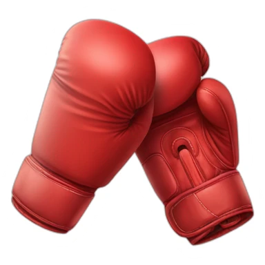 Gants de boxe rouge sticker